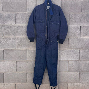 Women's Zero-Zone Navy Insulated One-Piece Jumpsuit M